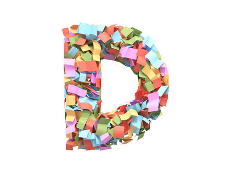 Colorful bright confetti font.の写真素材
