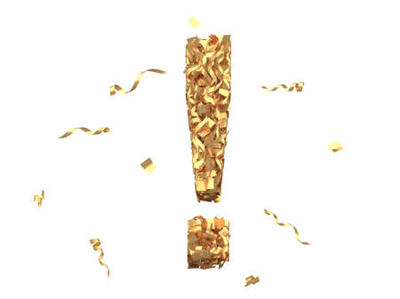 Gold confetti font.の写真素材