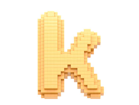 3d pixel font.の写真素材