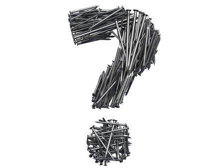 Metal nails font.