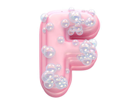 pink Soap font.の写真素材