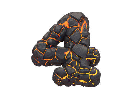 Lava font.の写真素材