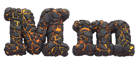 Lava font.の写真素材