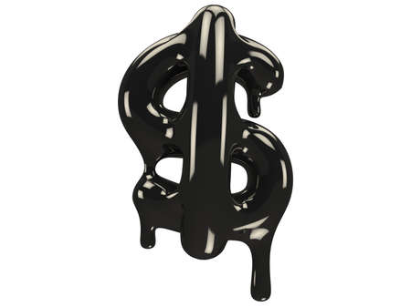 black Petroleum font.の写真素材