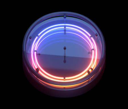 Neon Game font. Letter O.