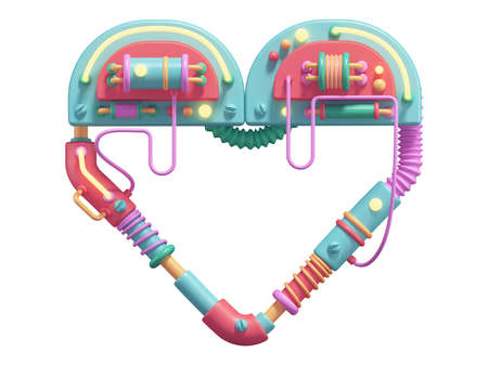 3d rendering of a pair of headphonesの写真素材