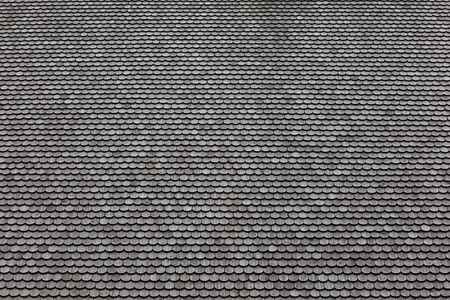 The wooden scales in a medieval church's ceiling.の写真素材