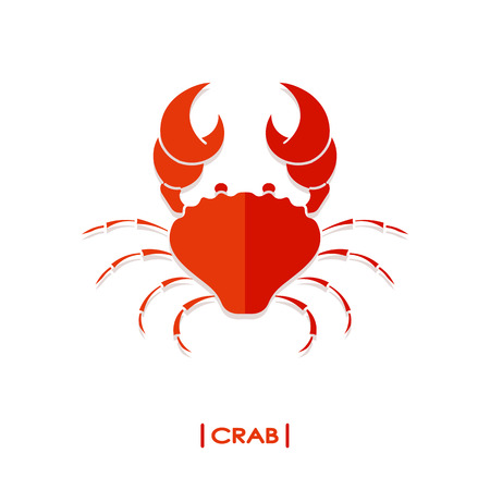 Crab icon isolatedのイラスト素材