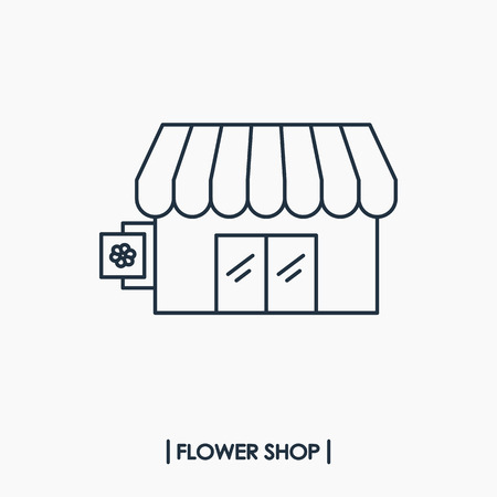 Flower shop iconのイラスト素材