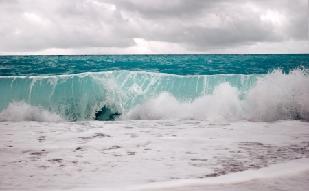 stormy seaの写真素材