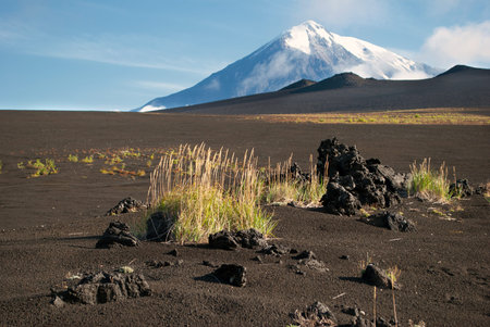 volcanic landscape on Kamchatka, Russia