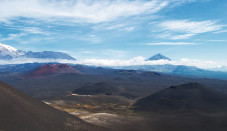 volcanic landscape on Kamchatka, Russia