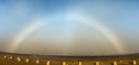 Beach Rainbow Landscape - Swakopmund - Namibiaの写真素材
