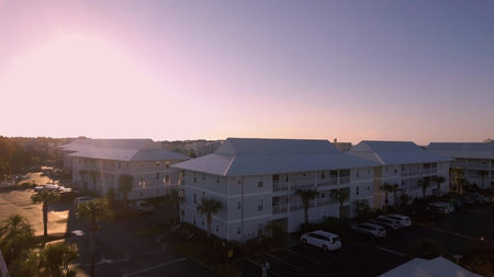 Coast Ocean Aerial view of the Florida Beach