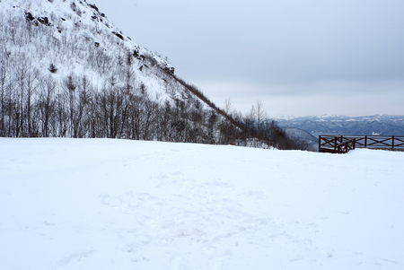 Snow white viewの写真素材