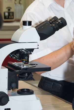 Microscope in a Laboratory 