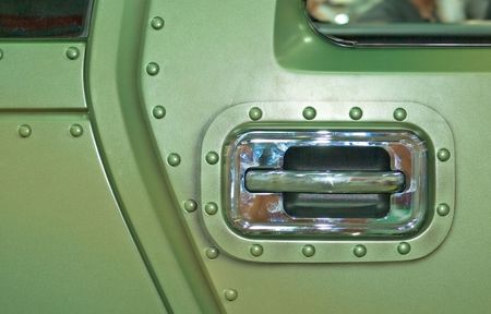 modern car door handle の写真素材