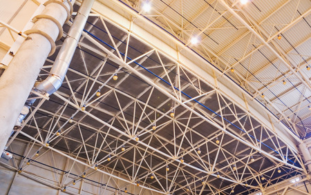 Roof of large modern storehouseのeditorial素材