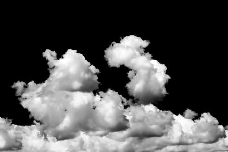 fog white clouds or haze For designs isolated  on black backgroundの写真素材