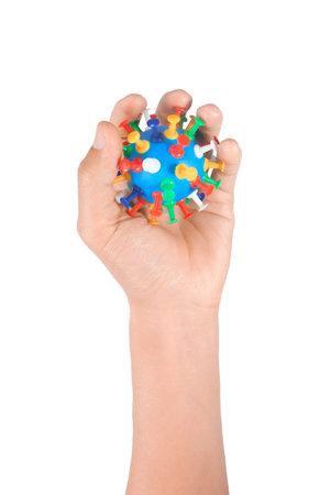 Palm gestures and symbols of male hands Hand touch concept and contagious coronavirus (covid-19)....