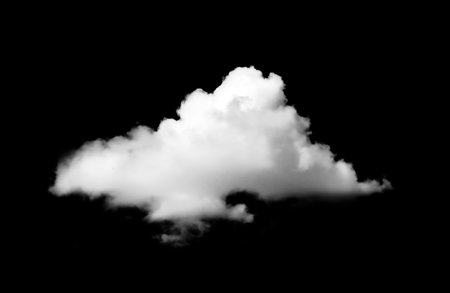 fog white clouds floating for design isolated on a black backgroundの写真素材