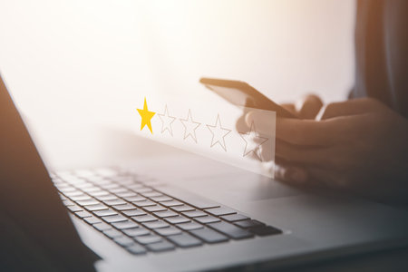 Customer Review Experience Dissatisfied Selection of 1-star rating reviews on smartphone screens....