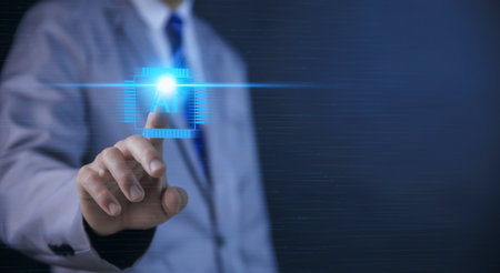 Digital transformation change management big data cloud technology management data communication and business process strategies customer service management cloud computing internet of thingsの写真素材