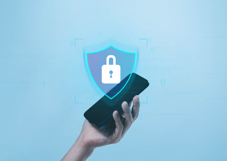 lock mark cybersecurity internet, secure data. concept of password security and privacy on an online...