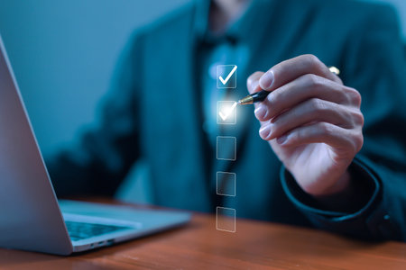 tick the checkmark in the survey item. tick mark evaluation in options check form online on a...