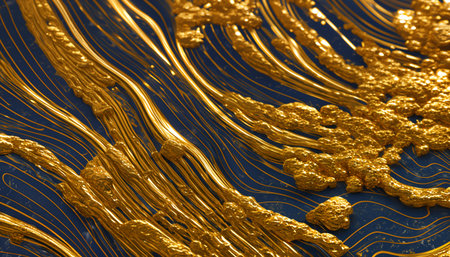Abstract gold shiny texture