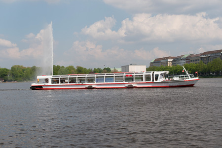 Alster Boats in Hamburgの写真素材