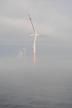 Offshore Wind Farm の写真素材