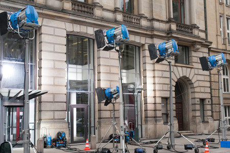 film production lighting systemの写真素材