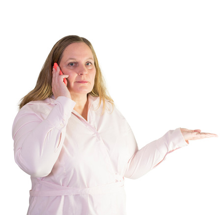 Business woman making a gestureの写真素材
