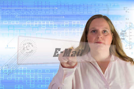 

Woman with  E-mail signの写真素材