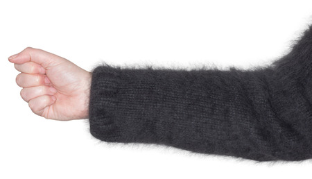 woman's arm showing a gestureの写真素材
