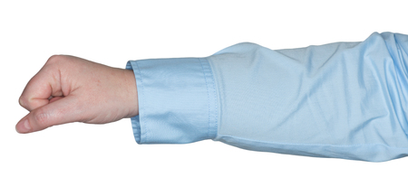 woman's arm showing a gestureの写真素材
