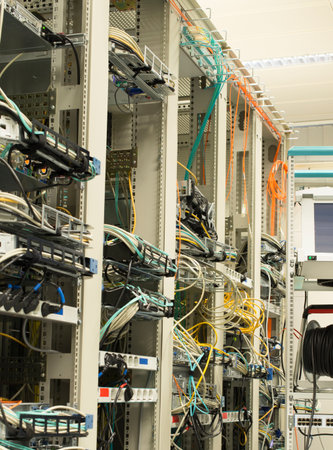 Server rack in data center