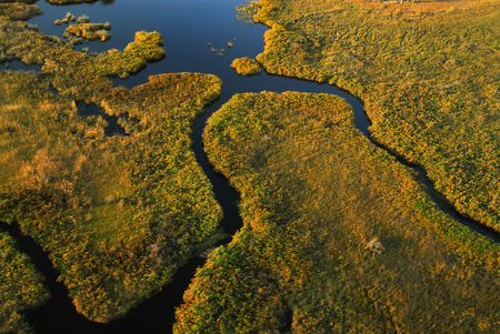 Aerial landscape in Africa Namibiaの写真素材