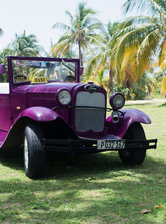 classic car on the streets of Varaderoのeditorial素材