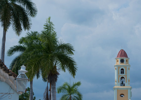 Trinidad Cuba sidestreet and old buildingsのeditorial素材