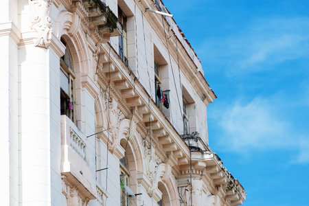 Old buildings in Havana Cubaのeditorial素材