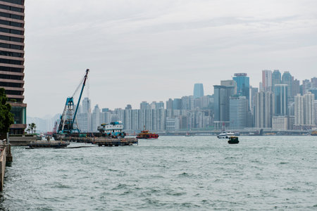 Hong Kong skyline and Victoria Harbor