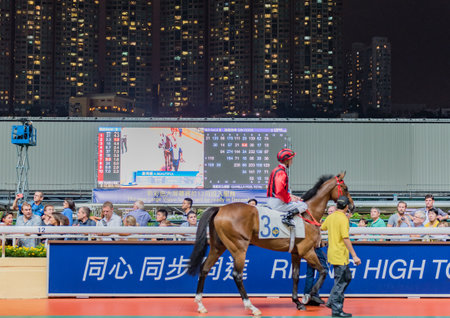 Happy Valley Racecourse in Hong Kongのeditorial素材