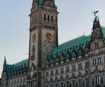 Town Hall Square in Hamburgの写真素材