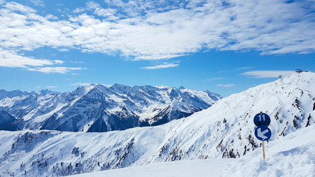 Ski resort Mayrhofen Tyrolの写真素材