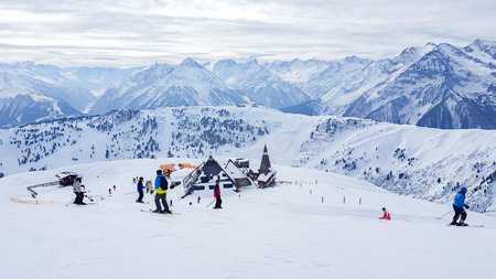 Ski resort Mayrhofen Tyrolの写真素材