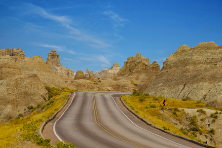 Badlands National Park, South Dakota, USAの写真素材