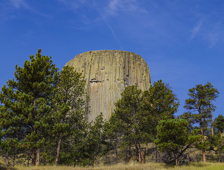 Devils Tower National Monument Wyomingの写真素材