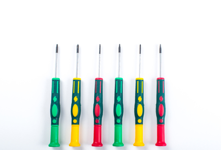 screwdriver isolated as a release isolated on white backgroundの写真素材